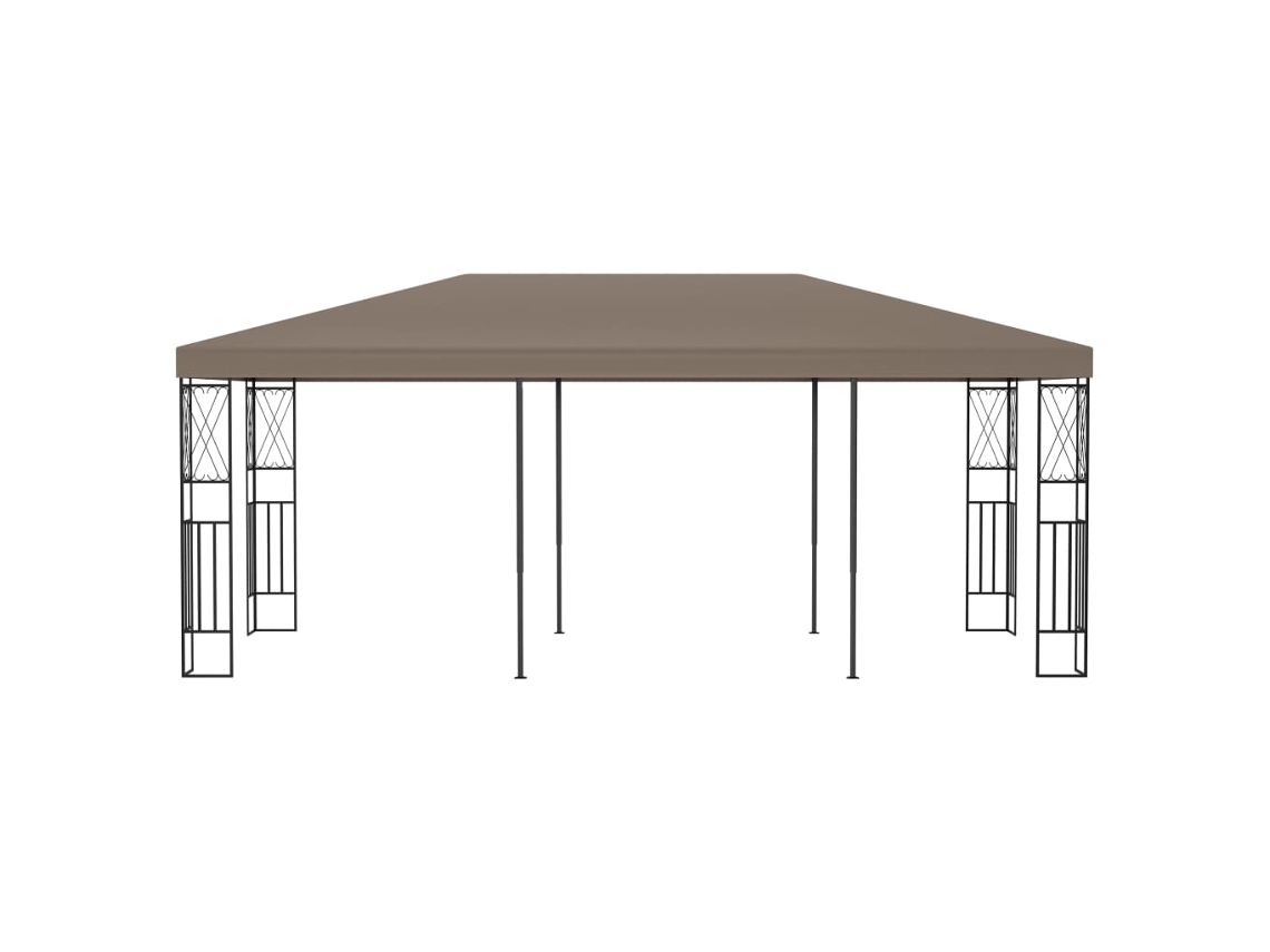 Gazebo de tela gris parduzco de 6 x 3 m Wsd502937 Lovely Home