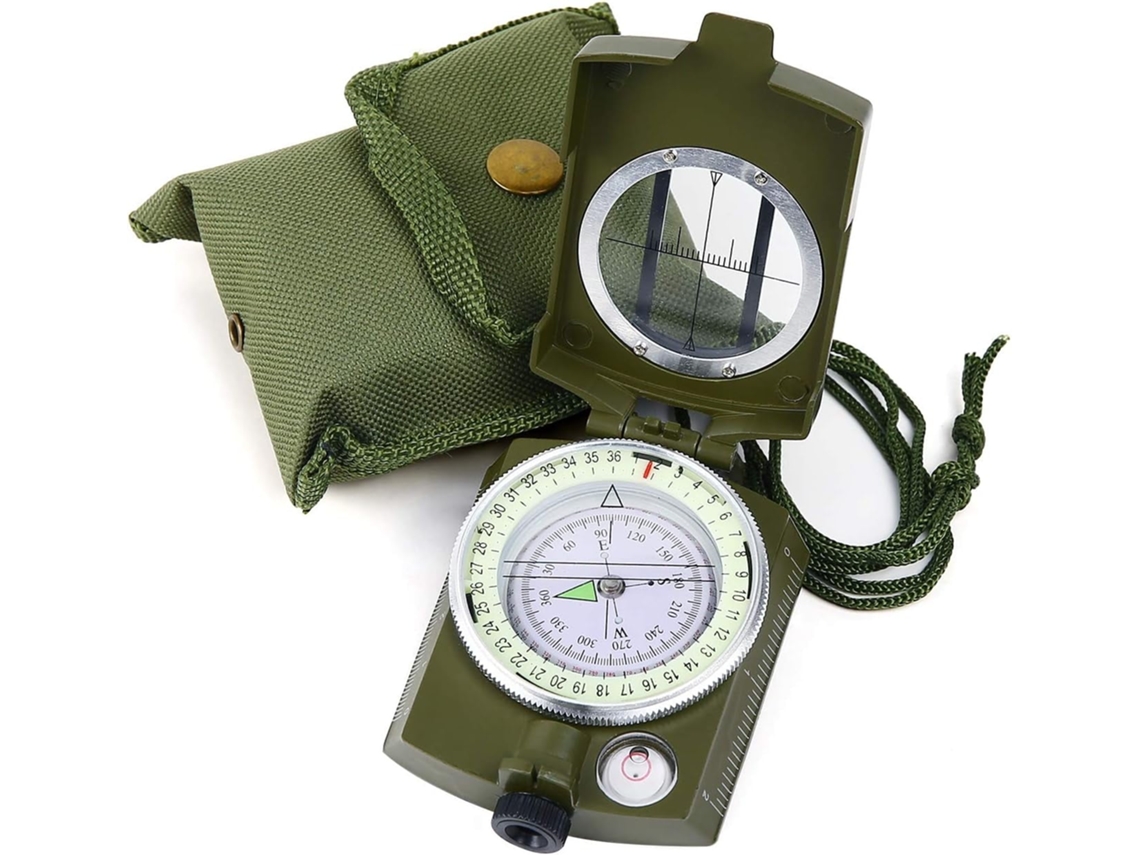 Brújula Militar De Supervivencia Es Muy Visible. Es Ideal Para Senderismo, Acampada, Excursionismo, Reconocimiento, Caza Y Navegación Al Air