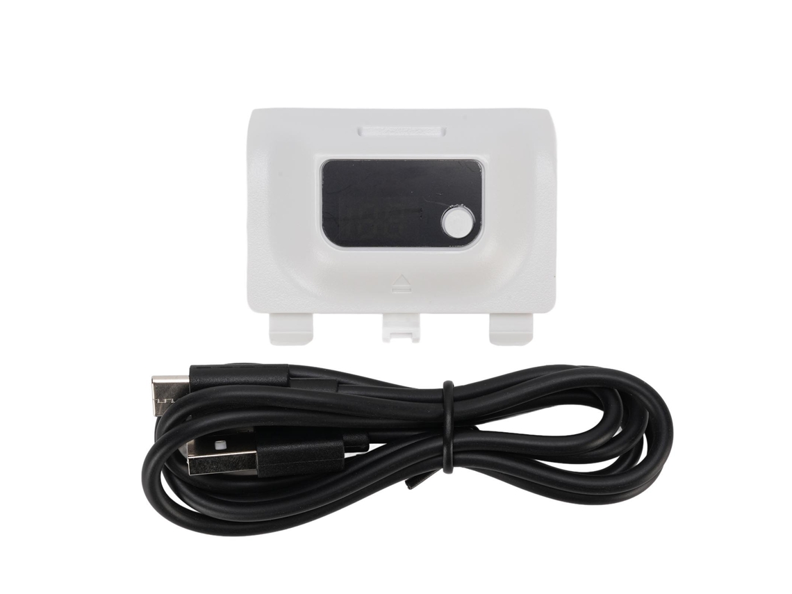 Bateria Recarregável 1400mah Com Tela Led Para Controlador X/s Carregamento Rápido 5v 500ma Branco