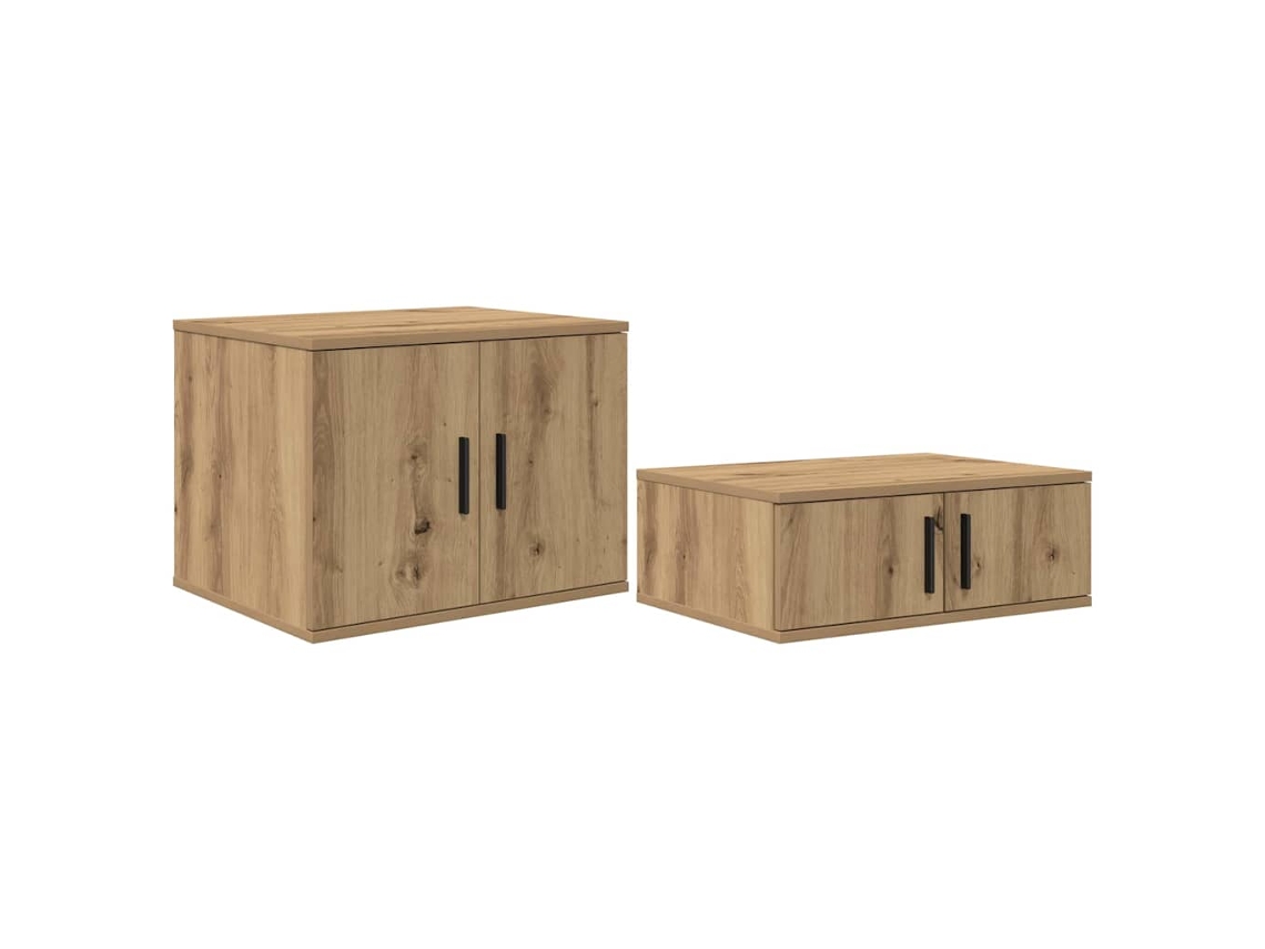 Conjunto de armarios de almacenaje de roble hechos a mano 103x41x40 cm MAISON EXCLUSIVE