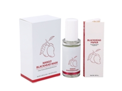 Líquido Removedor De Puntos Negros 10ml Con 50 Papers Mascarilla Facial De Limpieza Profunda Para Poros Nariz