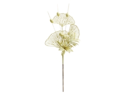 Ramas decorativas con polvo dorado y hojas navideñas de 42 cm