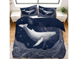 Juego Funda Nórdica Diseño Juego Ropa Cama Blue Almohada Funda Piezas Color 240x260 Cm 240 X 260 65