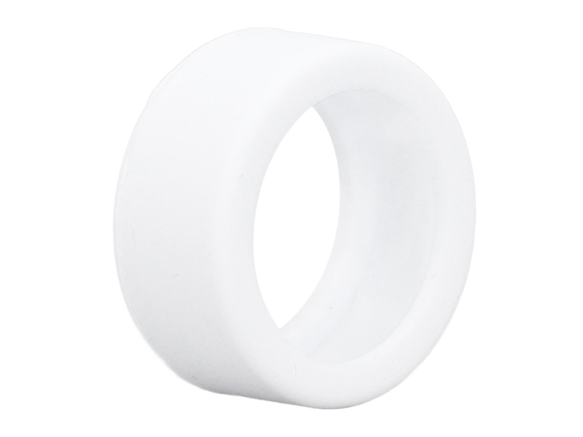 Capa De Anel De Silicone Para Ring 3 Resistente A Arranhões Amigável À Pele Tamanhos 6-10 Branco