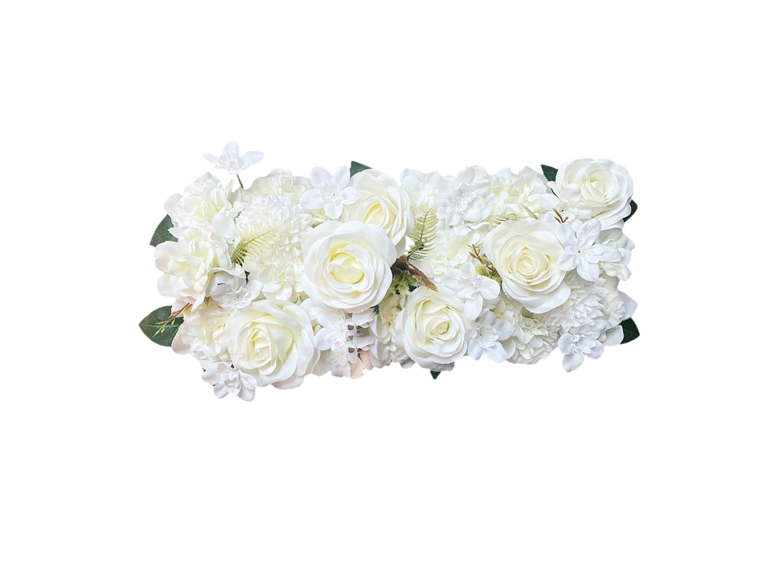 Flor de eucalipto de seda artificial para decoración de senderos y guía de caminos.