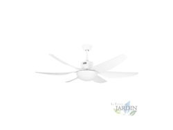 Ventilador Techo SUINGA 6 Aspas Abs Luz Led 3 Tonos 5 Velocidades Temporizador