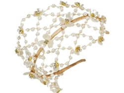 Diadema Nupcial Nuobesty Con Diamantes De Imitación Y Perlas, Accesorio Para El Cabello Ligero Y Resistente.