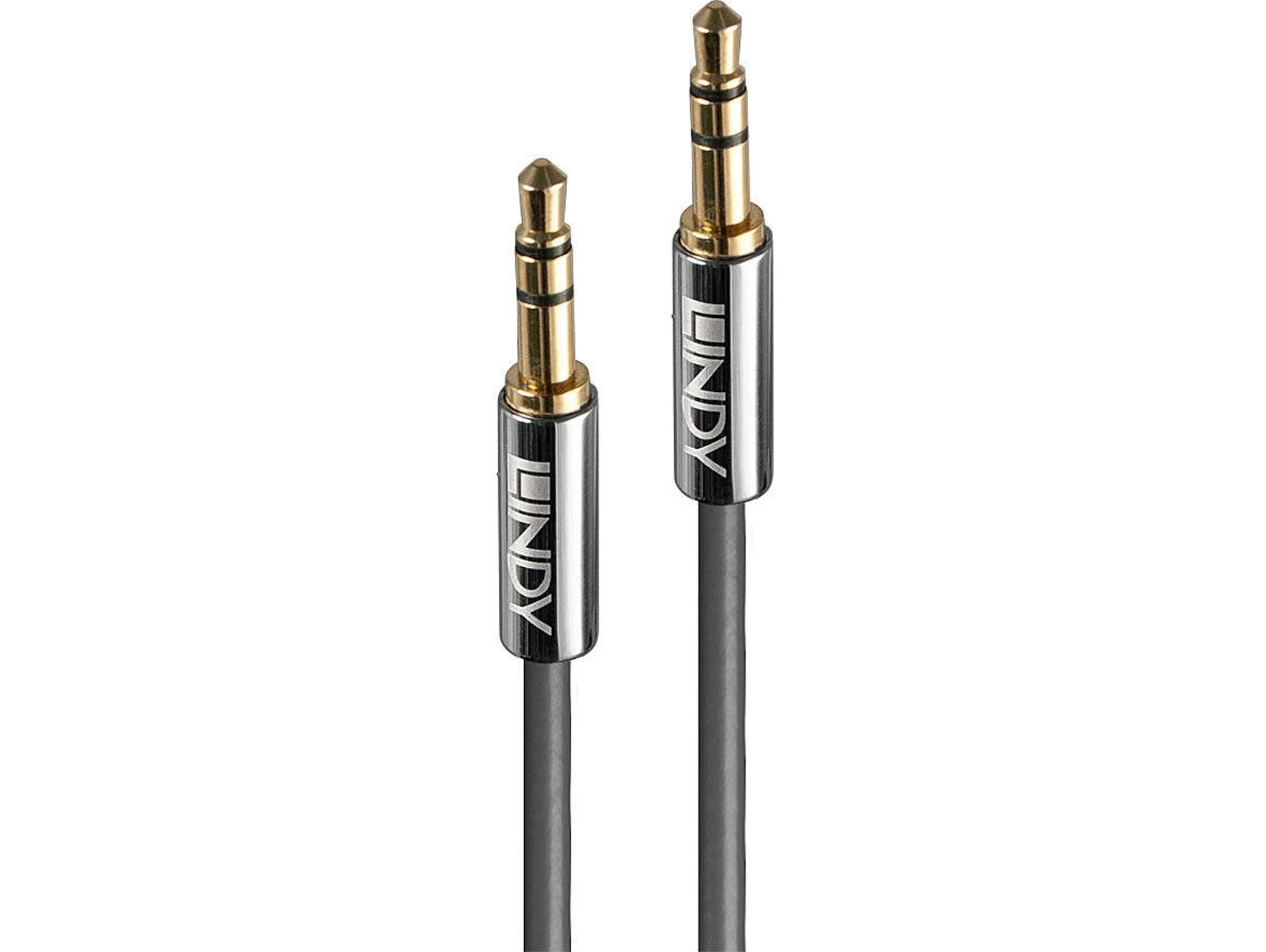 Cable de Audio LINDY (Jack 3.5mm - 50 cm - Negro)