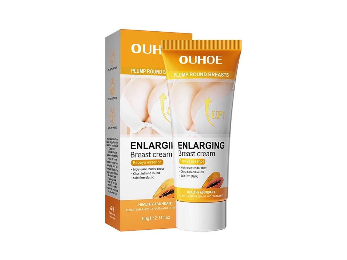 Crema para el pecho con efecto visible rápido.