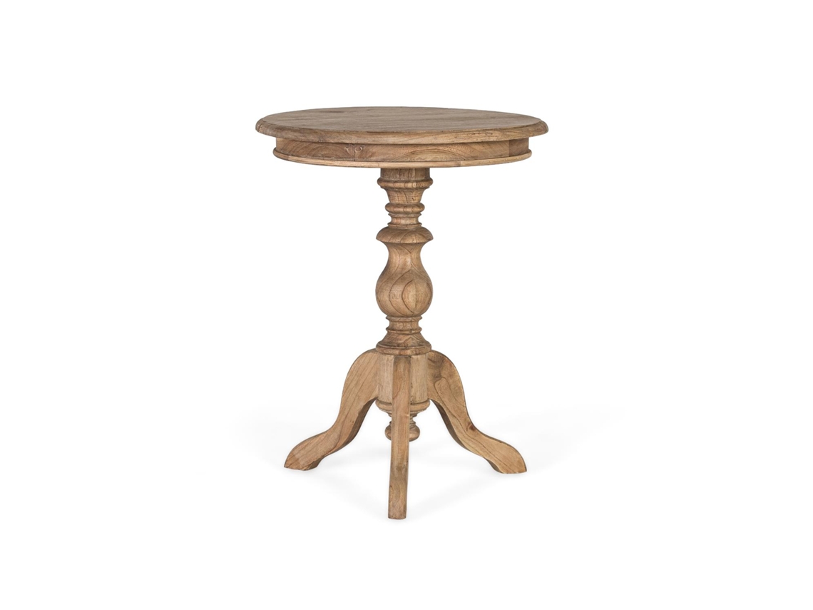 Mesa Auxiliar Solstice De Madera De Mindi 65 Cm X 50 Cm X 50 Cm