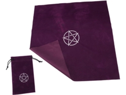 Resistente 50x50 Cm Oficina, Mantel De Tarot En Tela Morada Con Diseño Pentagrama - Accesorio