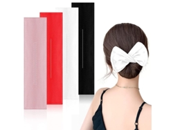 Creador De Moños, Deft Bun, Elegante Herramienta Para El Cabello De Mujer, Juego De 4 Pinzas De Velcro Multicolor