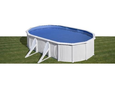 Piscina de Acero GRE Blanca (610x375x120 cm)