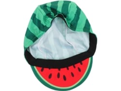 Forro refrescante para casco con estampado de sandía verde, para ciclismo.