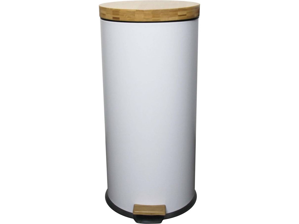 Cubo de Basura KITCHEN MOVE (Negro - Acero Inoxidable - 21x27 cm)