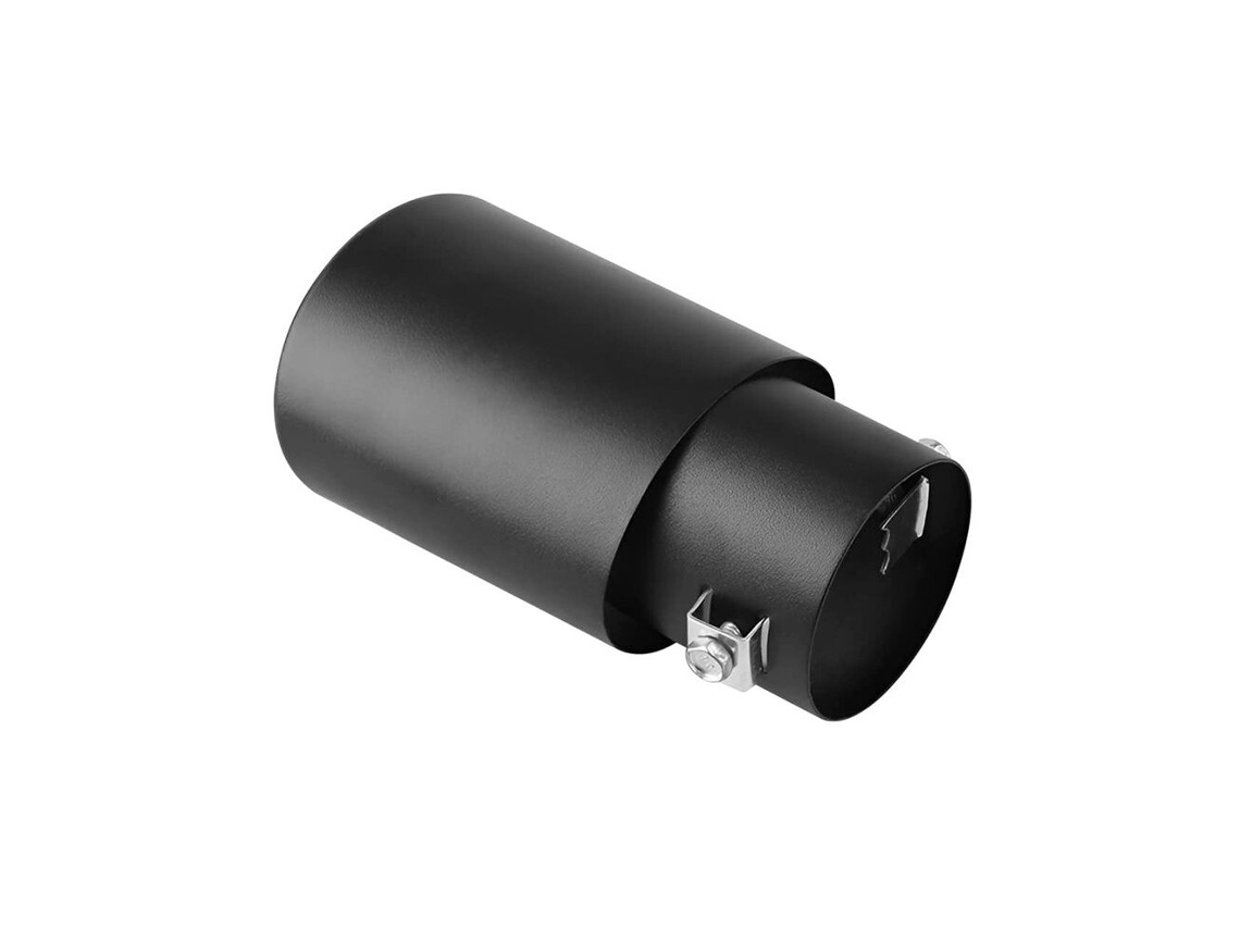 Adaptador universal de acero inoxidable para la punta del escape del automóvil, de 2,1'' a 1,5'', para modificación del sistema de escape (negro)