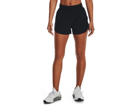 Pantalones Cortos de Mujer UNDER ARMOUR Corto Tejido Flex Negro (M)
