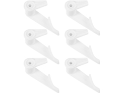 Juego de 50 clips para luces LED de techo, soportes de fijación de plástico para lámparas, Gokoco
