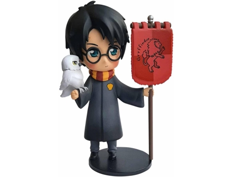 Figura PLASTOY Harry Potter com Hedwig e Estandarte Gryffindor 15 cm