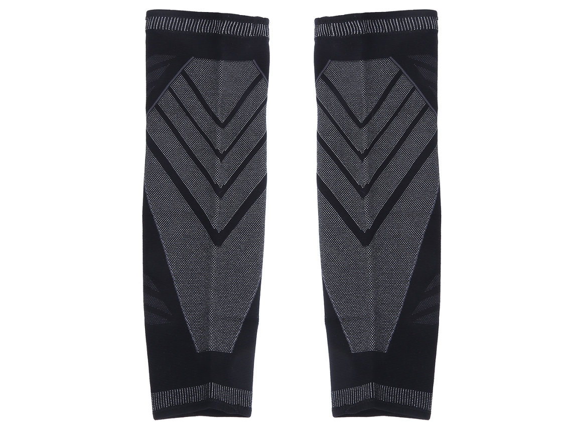 Rebe-2 Piezas Rodillera Verano Delgada De Nylon Tejido Flexible Manga Larga Protector Deportivo Xl