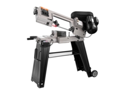 Sierra de cinta horizontal portátil Vevor con motor de 550 W para cortar metal