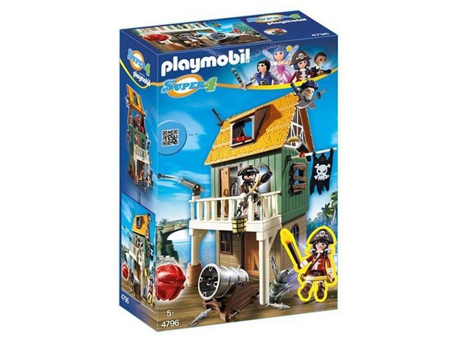 PLAYMOBIL Super 4 - Fuerte pirata camuflado Ruby