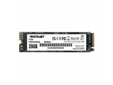 Disco Duro PATRIOT MEMORY P320P256GM28 (256 GB SSD - PCI Express 4.0)