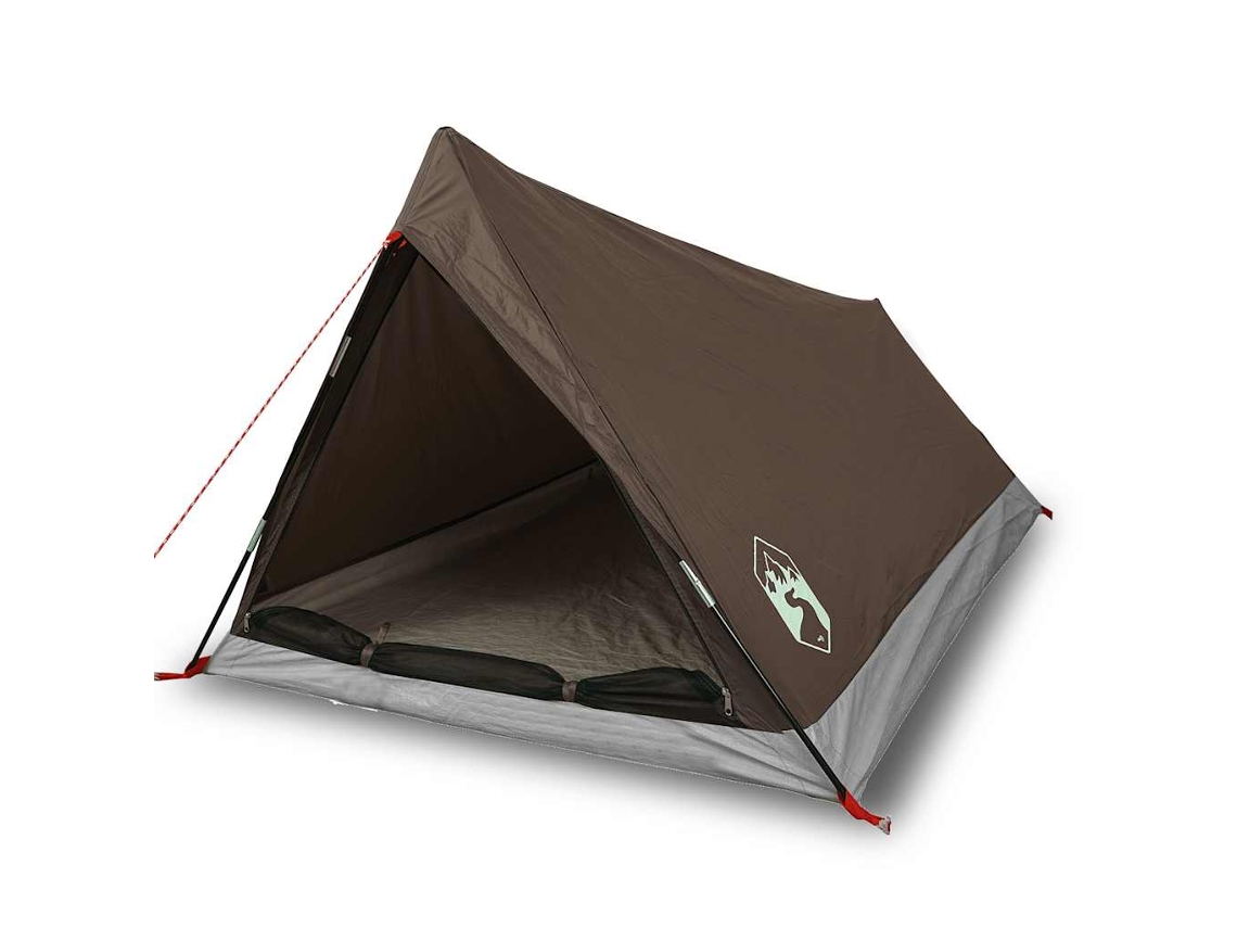 Tienda de campaña para 2 personas VIDAXL impermeable marrón