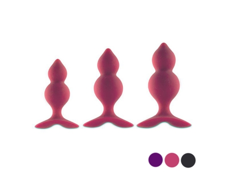 Plug Anal Bibi Twin FeelzToys (3 pcs) Negro