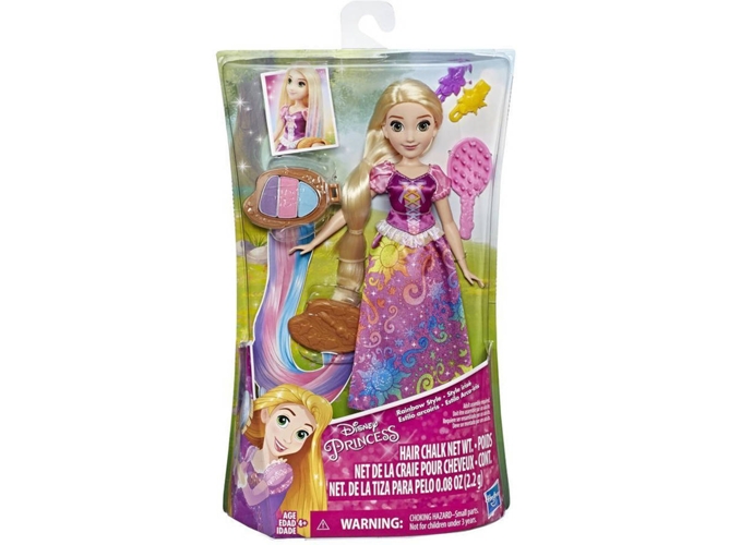 Muñeca DISNEY Princess Ranpuzel Estilo Arcoíris
