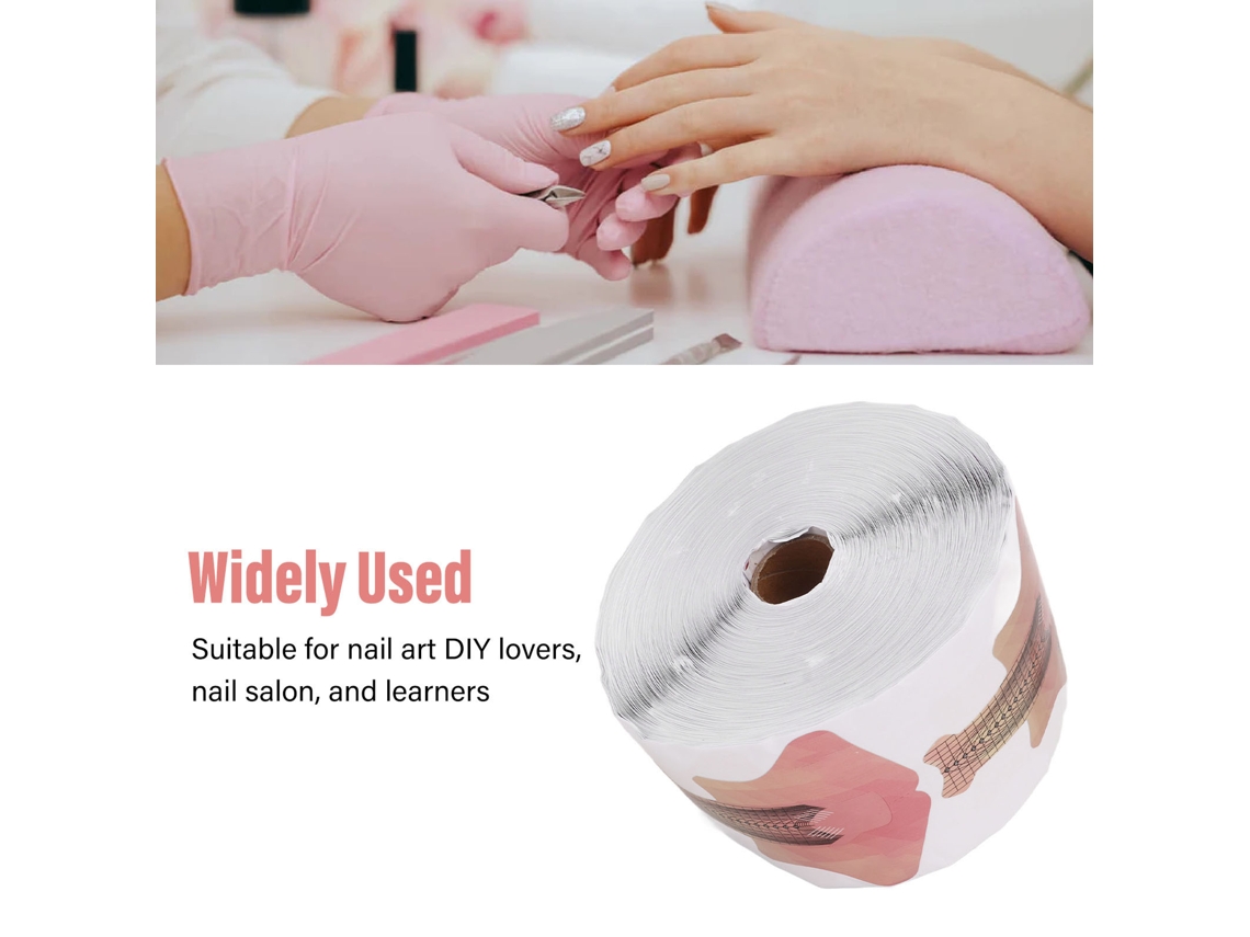 500 Moldes Autoadhesivos Para Extensiones De Uñas Con Marcas Claras Y Diseños Desmontables.
