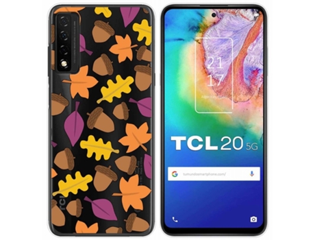 Carcasa TCL 20 5G TUMUNDOSMARTPHONE Dibujos Transparente Multicolor