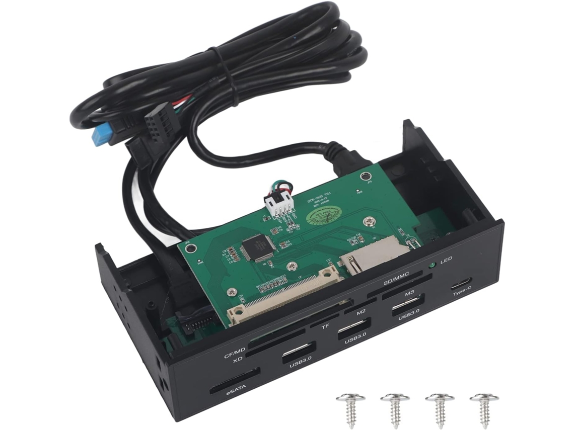 Lector De Tarjetas Interno Multifunción De 5,25 Pulgadas - Panel Frontal Para Pc