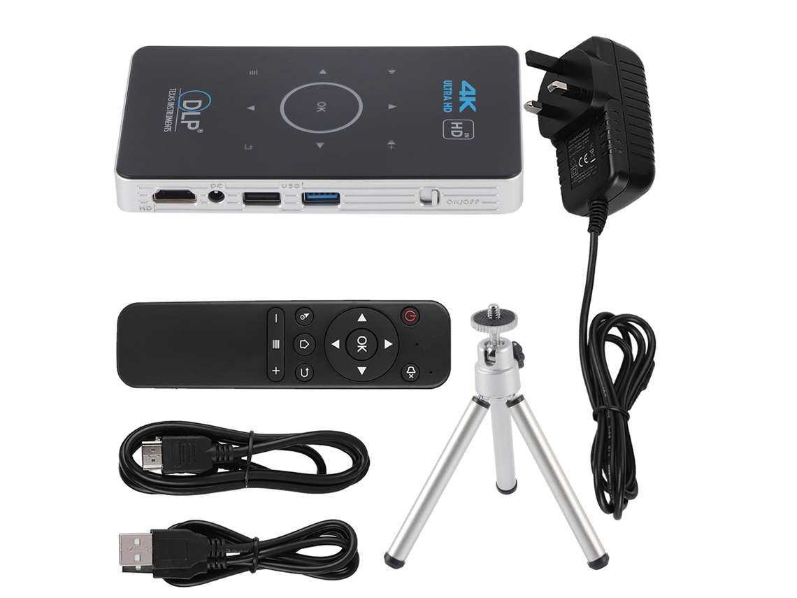 Proyector inteligente DLP con control remoto y 2500 lúmenes