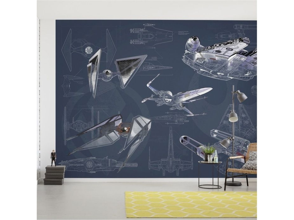 Papel pintado fotográfico de nave espacial de Star Wars KOMAR 280x400 cm no tejido