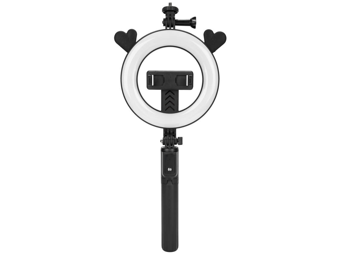 Tripé De Luz De Preenchimento Led 6in Com Controle Remoto Bluetooth, Bastão De Selfie, Vara De Alumínio Para Live Broadcast