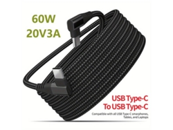Cable USB-C de nailon trenzado de 60 W. Tadvyyvayotoy