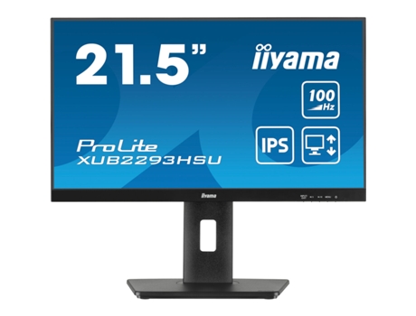 Monitor IIYAMA XUB2293HSU-B6 (Negro - Full HD - Flicker free - 21" - 1 ms)