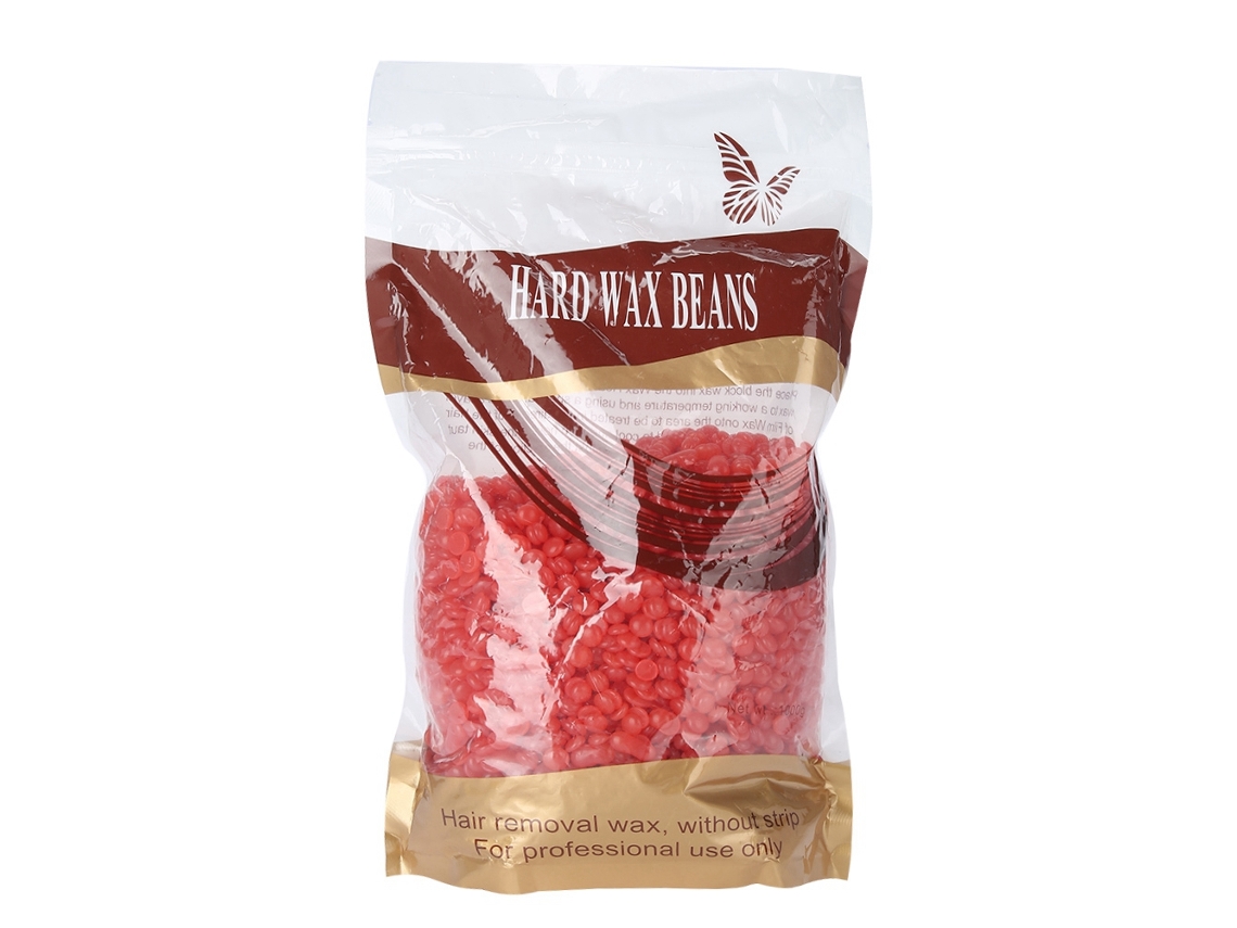 Cera Dura Depilatoria En Granos 1000g Bolsa Para Cuerpo, Brazos Y Bikini Belleza Piel Rosa
