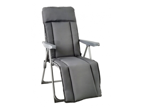 Sillon Acolchada Silla Plegable y Reclinable con 5 Posiciones Ajustables 73X58X107CM Gris SELEOK