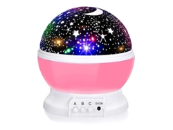 Luz Estrella Niños Yizhood 12 Modos 360° Giratoria Rosa