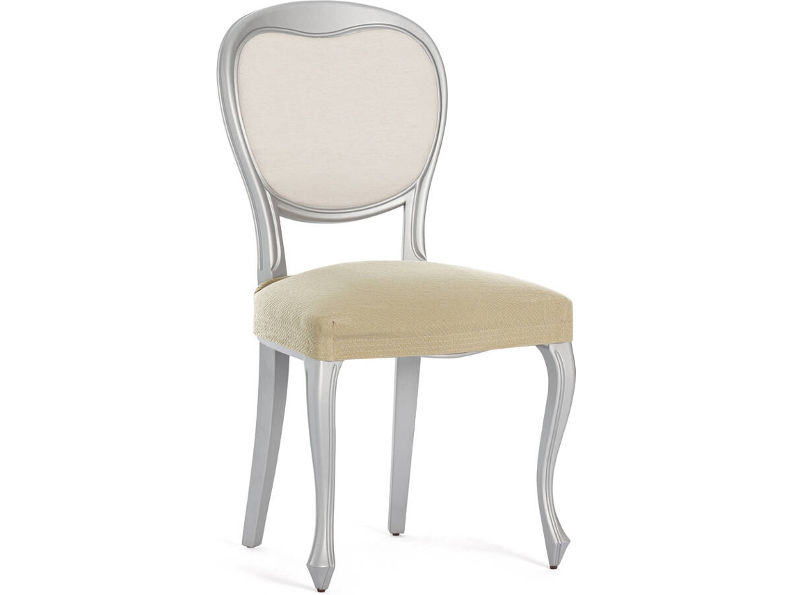 Funda de Silla EYSA Premium Bronx Pack de 2 Fundas Tejido Multielástico (50 x 50 x 5 cm - Poliéster - Beige)