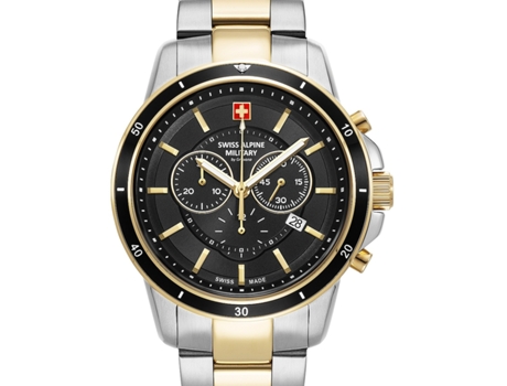 Reloj para Hombre Oro Acero Inoxidable 7089.9147 SWISS ALPINE MILITARY