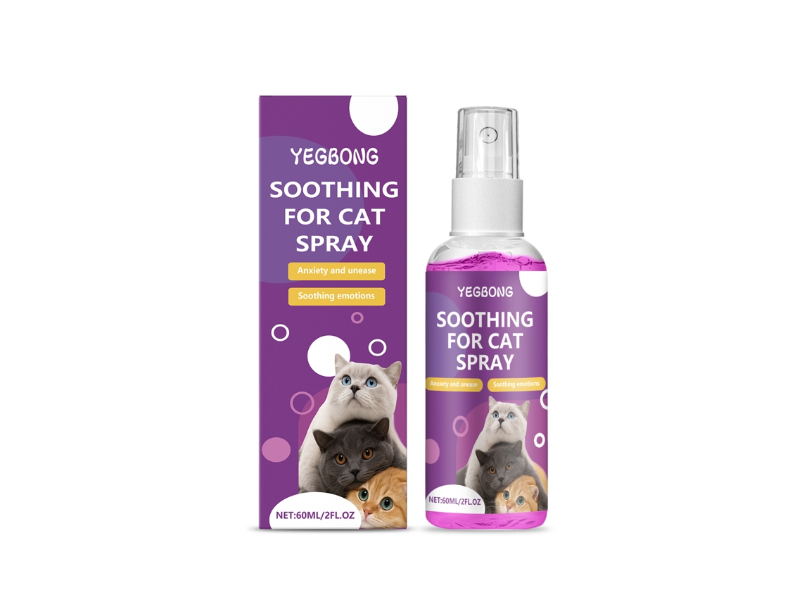 Spray calmante para gatos para aliviar la ansiedad y el estrés.