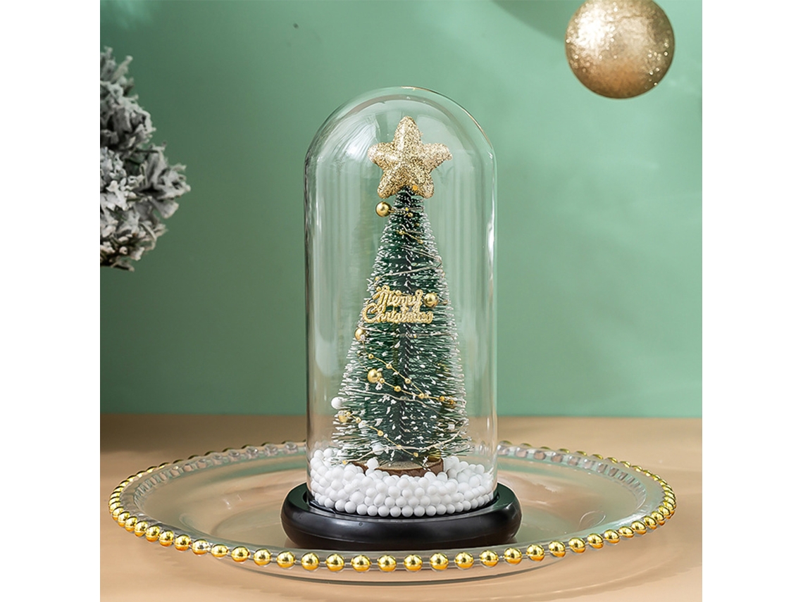 Cúpula de cristal con luces para decorar el árbol de Navidad