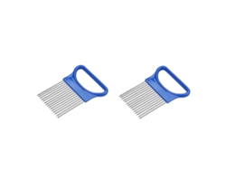 Guía de soporte para cortar tomates y verduras, rebanador, Safe Fork Q Everley891