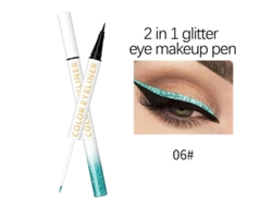 Lápiz Delineador De Ojos De Doble Punta A Prueba De Manchas Para Sombras De Ojos Líquidas, 5 Ml