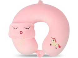 Almohada De Viaje Para El Cuello Para Niños, Que Incluye Máscara Para Dormir, Almohada De Viaje Para El Cuello Y Almohada De Vuelo.