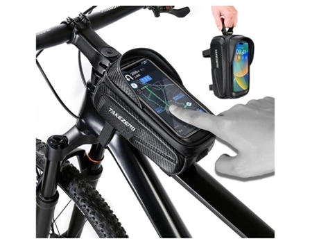 Bolsa De Bicicleta Eva Impermeable Para Móviles De Hasta 6,8 Pulgadas Zxcb240331-19Zzy Negro