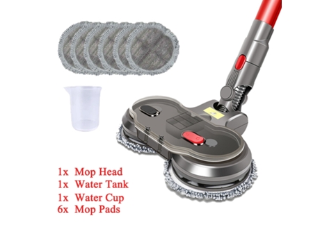 Cabezal de fregado eléctrico en seco y húmedo para Dyson V7, V8, V10, V11, piezas reemplazables con tanque de agua, cabezal de fregona, almohadilla...